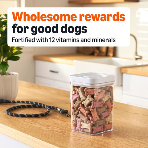 Premium Crunchy Multi Flavor Dog Biscuits Baked In Usa For Your Favorite Furbaby Helping Clean Teeth And Freshen Breath With Twelve Vital Nutrients For Every Bark Worthy Good Boy