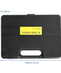 Workhorse Chrome Metric Socket Wrench Set Featuring T Handle Design And Non Slip Rubber Grip Made From Premium Vanadium Steel case view with label.