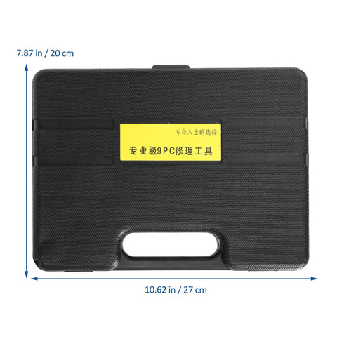Beefy Metric T Handle Socket Wrench Set Rock Solid Vanadium Steel Spanners With Knurled Grip in black case 10.62x7.87 inches.