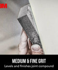 Drywall Sanding Sponge Set 2 Pack Dual Grit Block Fine and Medium Grits for Removing and Smoothing Joint Compound