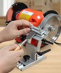 Adjustable Bench Grinder Tool Rest Sharpening Jig For 6 Inch And 8 Inch Grinders with beveled sliding blade holder