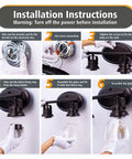 Installation steps for Antique Industrial Wall Sconce Two Light Vanity Fixture In Oil Rubbed Bronze With Clear Glass Shade