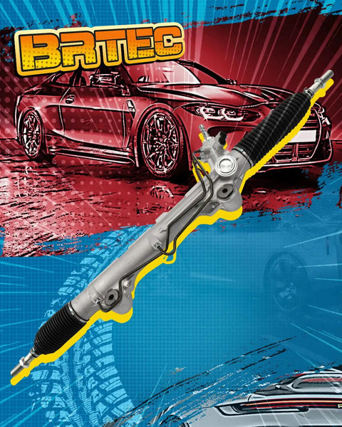 Power Steering Rack And Pinion Assembly Compatible With 2008 2018 Toyota Sequoia And 2007 2020 Toyota Tundra on graphic background.