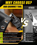 2 In 1 Grommet Tool Kit With Twist Change Heads 12mm And 10mm Magnetic Punching System comparing features