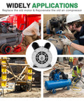 Heavy 5Hp Air Compressor Motor 3450 Rpm 208V Single Phase P56 Ccw Rotation used in various applications for reliable performance.