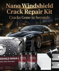Windshield Crack Repair Kit For All Crack Types, No Fuss Five Minute Quick Fix With Nano Glass Repair Liquid, Two Bottles Included