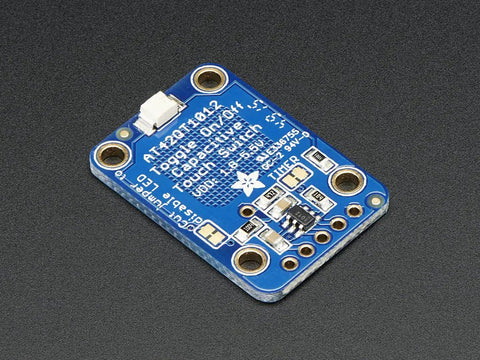 Standalone Toggle Capacitive Touch Sensor Breakout With AT42QT1012, No Microcontroller Needed, Touch On Then Touch Off, 1.8 to 5.5V Powered