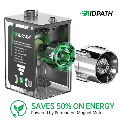 Water Pressure Booster Pump With 32 PSI 115V Automatic Variable Speed And CCS Low Flow Auto Start For Home Use
