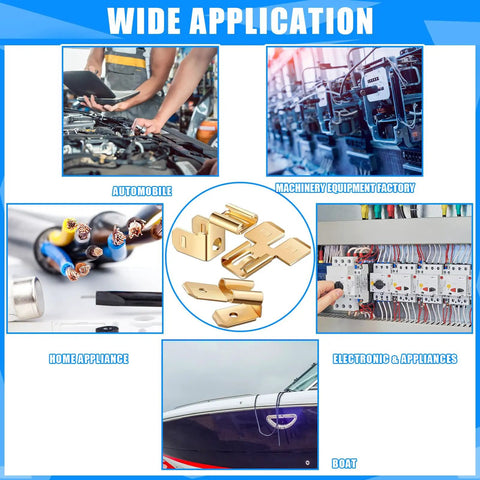 All In One 36 Pcs Electrical Quick Splice Wire Terminals Kit With Piggyback Spade Connectors demonstrated in automotive and appliances
