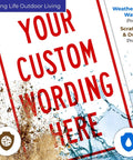 Badass Custom Metal Wall Sign For Office Business Airbnb Delivery Decor 10x7 Inch Rust Free Aluminum Plaque with custom wording