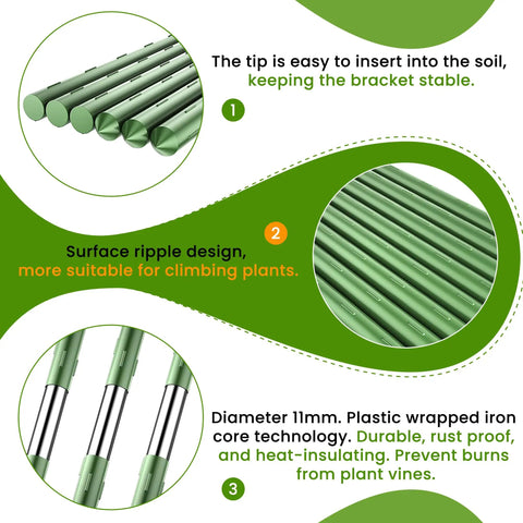 Cucumber Trellis 35 Inch By 50 Inch A Frame Garden Trellis features rust-resistant, ripple design poles for climbing plants.