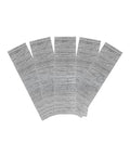 Sends Them Straight 18 Gauge Brad Nails 1 Point Five Inch Glue Collated Rugged Steel 1000 Count Box arranged in a fan shape.
