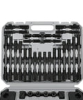 58 Piece Hold Down Clamp Set For Milling Machines With Three Quarters Inch Slot And Five Eighths Inch Eleven Thread Studs in case