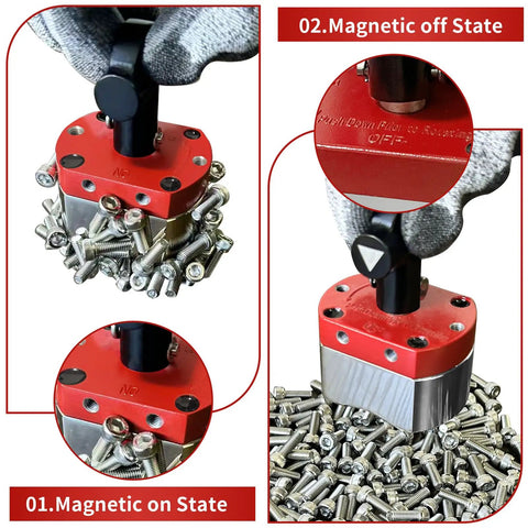 Heavy Duty 180 Lb On Off Magnetic Welding Square Base for Lifting and Handling Built to Last for Fixture Welding Kits