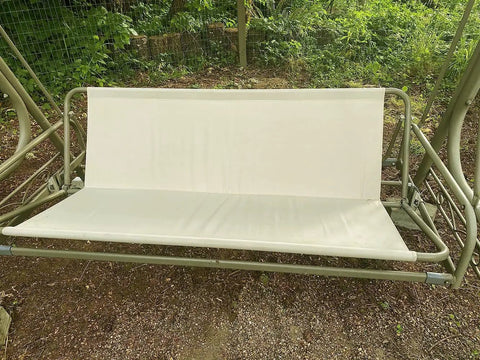 Heavy Duty Patio Swing Seat Support Cushion Cover Fits 2 To 3 Seaters, Waterproof And UV Resistant shown on outdoor swing frame