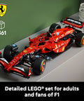 Ferrari SF-24 F1 Car Model Kit For Adults Ages 18 And Up With Realistic Suspension And Working Functions For Display on a shelf