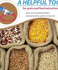 2M Electric Grain Suction Machine Portable Auger Conveyor 1500W High Efficiency Low Noise Screw Feed for Grain Cement Sand