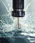 Pro Grade 14mm Diamond Grinding Bits Cylinder Head with water cooling during engraving