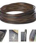 Smooth Out Your Backyard With This Top Shelf 120 Ft Wicker Repair Kit And Nifty Gradient Dark Brown Synthetic Rattan Strips.