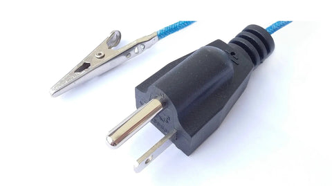 Long 16.4 Feet Grounding Cable With 3 Prong Ground Plug And Alligator Clip For Anti Static Discharge Real Chill Vibes And Body Balance Stress Relief