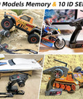 Beefed Up 7 Channel RC Transmitter With Waterproof Gyro Receiver And Surface Remote For Crawler Drifting Car And Boat 2 4GHz
