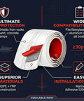 Heavy Duty 6 Foot Keel Guard For Fiberglass And Aluminum Boats Self Adhesive Hull Shield with easy installation details.