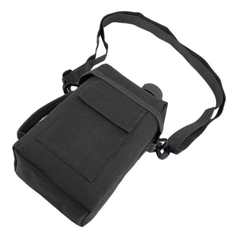 2L Water Bottle Waist Pack With Leakproof PVC Hydration Bag, adjustable strap, black color, for hiking, running, cycling outdoors.