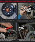 Pro Grade Digital Dial Indicator Gauge Kit With 0 To 1 Inch Range And 0.0005 Inch Resolution used on disc brake rotor