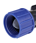 Close-up of Smart Loc Universal Swivel Drip Irrigation Adapter For 1/2, 5/8, And 0.710 Inch Tubing, 3/4 Inch MHT Faucet Connection