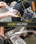 Two Pack Brake Bleeder Kit With One Way Check Valve Hydraulic Disc Clutch Bleeding Kit 100ml Syringe And 50cm Hose in use