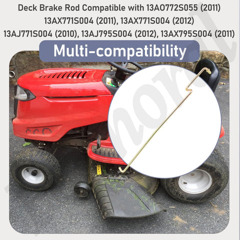 Deck Brake Rod Replacement For MTD Murray Troy Bilt Yard Machines And Cub Cadet LTX Series Lawn Mowers 747-05105 747-05105B 13W2775S031 shown with lawn tractor