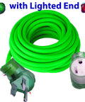 Heavy Duty Welder Extension Cord 50 Ft 8 Gauge 6-50 Plug 250V NEMA 6-50 With Lighted End ETL Listed UL Approved 50 Amp Cable