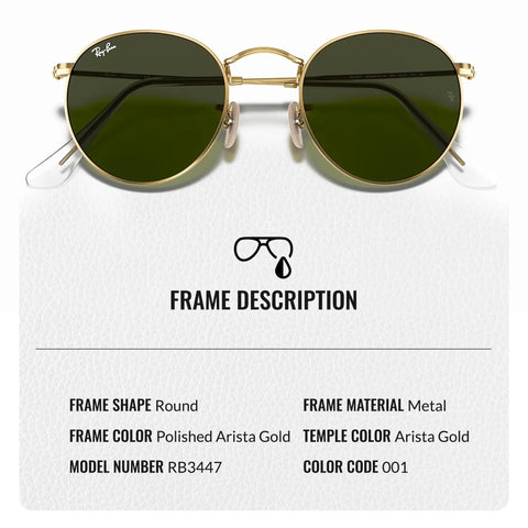 Round Frame Non Polarized Sunglasses For Men With G15 Green Lens, Dope Everyday Eyewear Kit Included, Style That Transitions From Formal