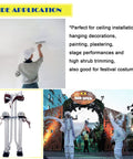 Aluminum Drywall Stilts 24 To 40 Inch Height Adjustable Tool Stilts for outdoor festival use and indoor painting scene.