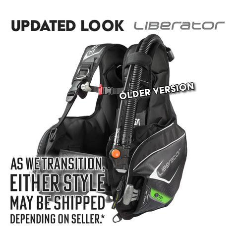 Liberator BCD With AWLS III And RiteTite Harness for boss level tank stability and smooth buoyancy control, medium size
