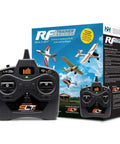 Trainer Edition RC Flight Simulator With SLT6 Controller, box showing 6 trainer planes and 2 Blade helis for new pilots