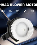 AC Blower Motor With Fan Replacement Plug-And-Play For Honda Accord 2013 2017, Honda CR-V 2012 2016, Honda Civic 2013 2015, Acura ILX 2014 2022, Acura RDX 2015 2018 Direct OEM Style HVAC Heater Blower Assembly 700260 79310 T0A A01 image on a car seat backdrop