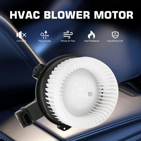 AC Blower Motor With Fan Replacement Plug-And-Play For Honda Accord 2013 2017, Honda CR-V 2012 2016, Honda Civic 2013 2015, Acura ILX 2014 2022, Acura RDX 2015 2018 Direct OEM Style HVAC Heater Blower Assembly 700260 79310 T0A A01 image on a car seat backdrop