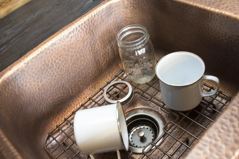 Kitchen Sink Bottom Grid Antique Brown 28 By 17 By 2 Inches 7 Gauge Stainless Steel With Vinyl Coating And Rubber Feet Keeps Dishes Safe