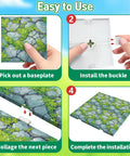 Dope Magnetic Base Plates Set For Minecraft Four Green 4x4 Base Boards Magnetic Building Blocks Foundation installation steps