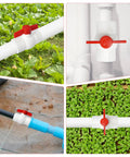 Two Pack 2 Inch PVC Ball Valves With T Handle No Fuss Water Shut Off Slip Socket Fittings For Pools Irrigation Sewage And Home Water Projects 150 PSI Rated