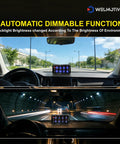 Car dashboard with 8 Gang Switch Panel With Auto Dimmable LED Touch Control And Memory Function 12V DC 720W Max 60A in use