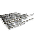 176 Piece Socket Set With 1/4 3/8 And 1/2 Inch Drives 12 Point Standard And Deep SAE And Metric Sockets Off Corner Loading