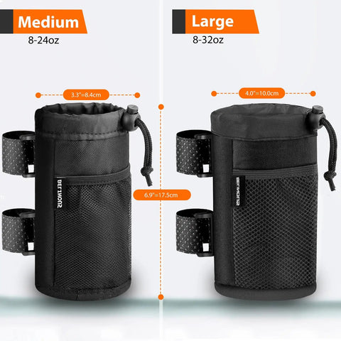 Heavy Duty UTV Cup Holder Mount For Roll Bars Holds Eight To Thirty Two Ounce Tumblers And Insulated Coffee Mugs Two Pack sizes comparison
