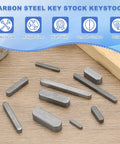 PATIKIL round-ended feather keys 55x6x6 mm carbon steel 5 pcs shaft key stock front view