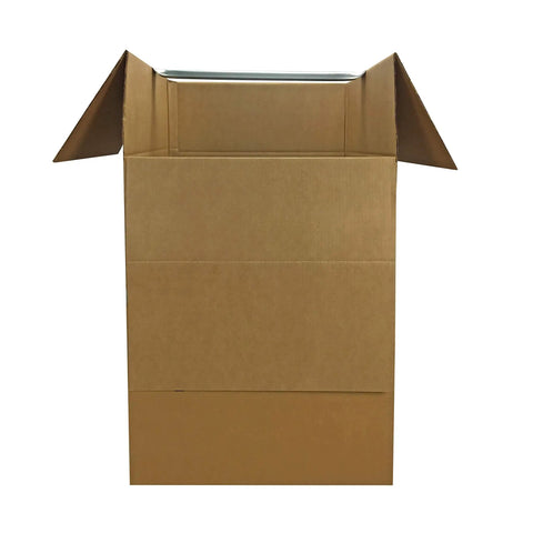 Dang Sturdy Cardboard Wardrobe Moving Boxes Featuring Heavy Duty Metal Clothes Hanger Bar Plus Durable Side Handles No Sweat Flat Setup Corrugated Storage Crates For Effortless Home Relocation 24 X 24 X 40 Inches Six Pack Bundle