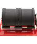Rotary Rock Tumbler Kit With Dual Rubber Barrels 6 Lb Capacity Each Model AR2 115 on sturdy red frame