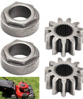 Steering Pinion Gear And Bushing Kit For MTD Lawn Tractors, Eleven Tooth Pinion With Splines, Two Pack, metal components and lawn mower