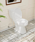 Bathroom with Bidet Attachment For Toilet With Dual Nozzles Frontal And Rear Wash Non Electric Fresh Water Seat Attachment