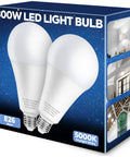 Packaging of Go To Ultra Bright 300W Equivalent LED Bulbs With 4060 Lumens Daylight 5000K, 33W Energy Saving, Non Dimmable E26 Base 120V, 2 Pack